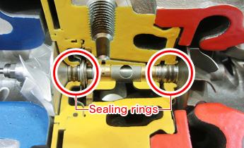 Turbo sealing ring with heat resistance technology